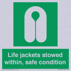 Life jackets stowed within